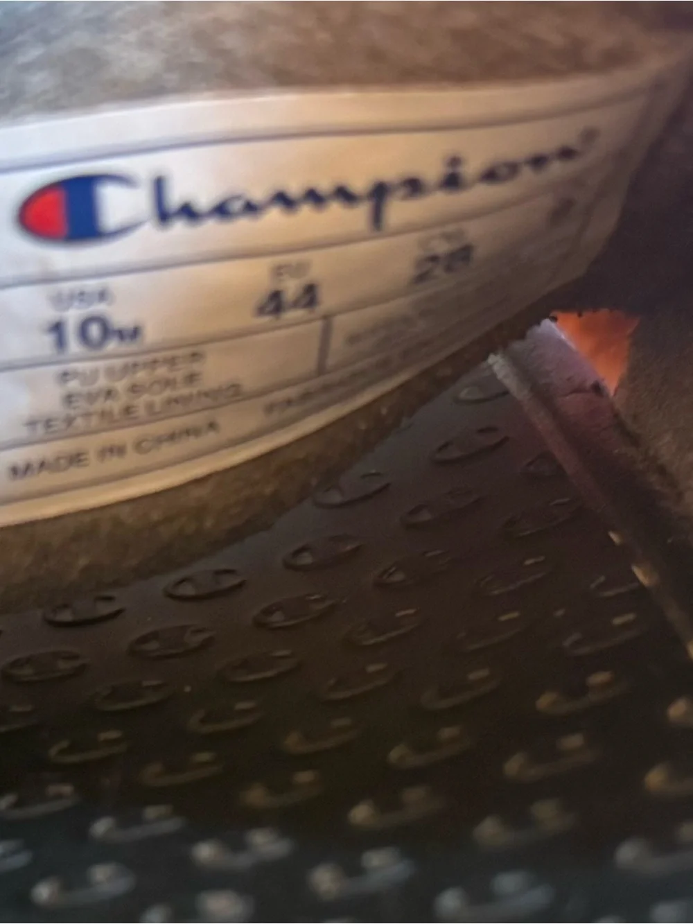 Champion Red & Black Logo Slide Sandals